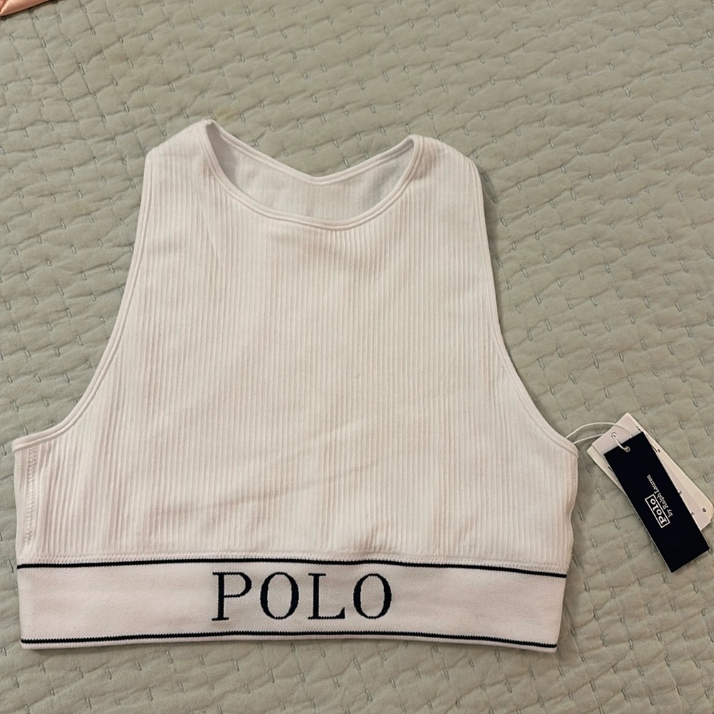 Polo Ralph Lauren
Rib-Knit Logo Bralette